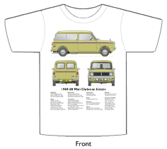 Mini Clubman Estate 1969-80 T-shirt Front